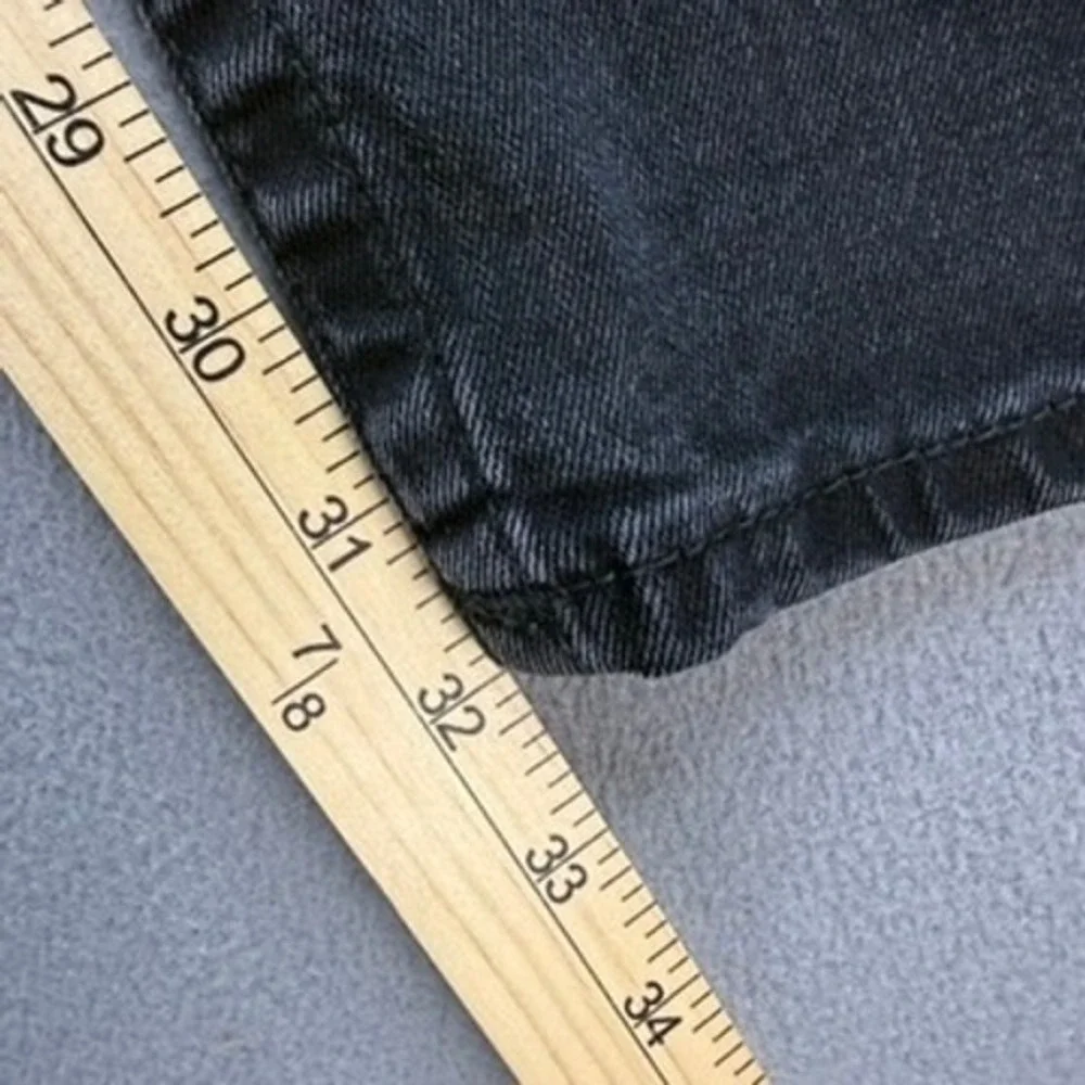 True Religion Jeans Mens‎ 38 Black Geno Slim Flap Pocket Horseshoe Stitching